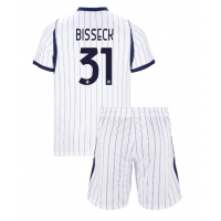 Camiseta Inter Milan Yann Bisseck #31 Segunda Equipación Replica 2026-27 para niños mangas cortas (+ Pantalones cortos)